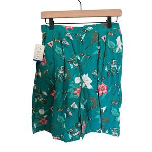 NWT Deadstock Vintage Hermann Geist Golf Tennis Floral Skirt USA 8